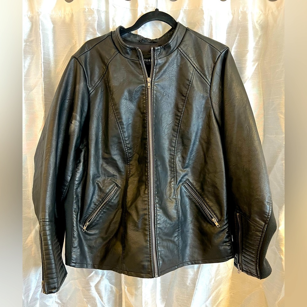 Faux Leather Moto Jacket, Torrid